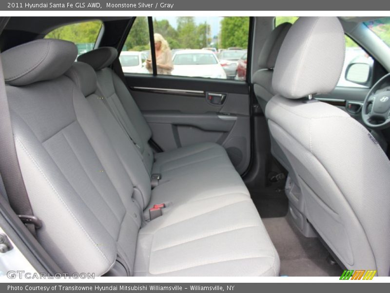 Moonstone Silver / Gray 2011 Hyundai Santa Fe GLS AWD