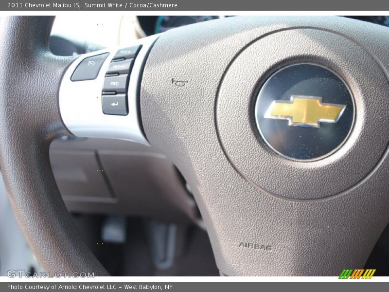 Summit White / Cocoa/Cashmere 2011 Chevrolet Malibu LS