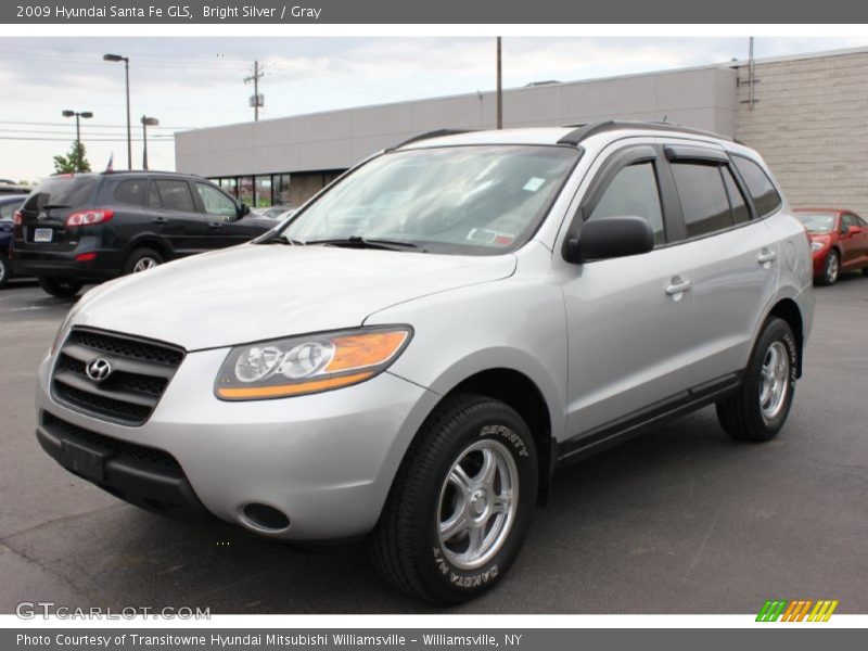 Bright Silver / Gray 2009 Hyundai Santa Fe GLS
