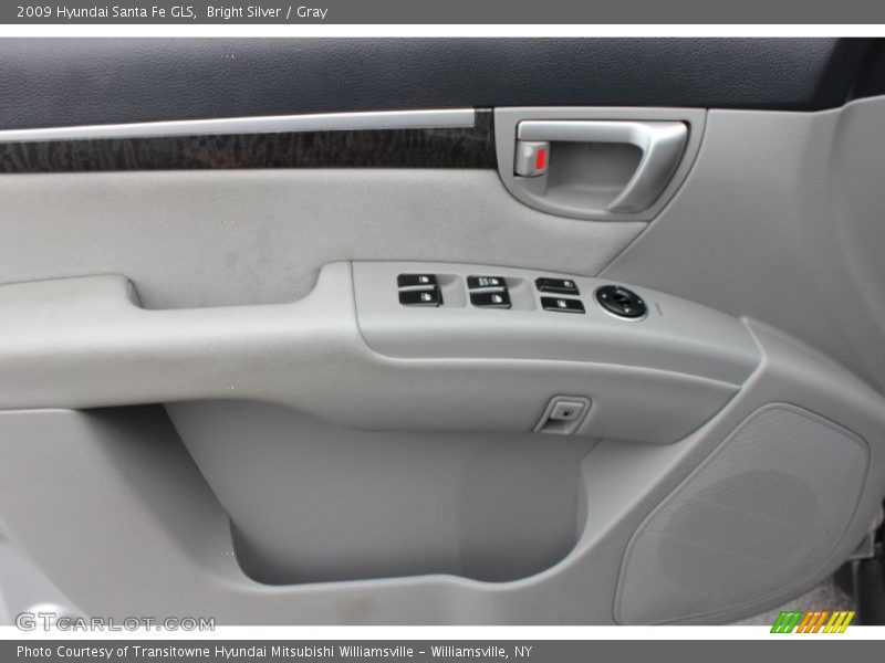 Bright Silver / Gray 2009 Hyundai Santa Fe GLS