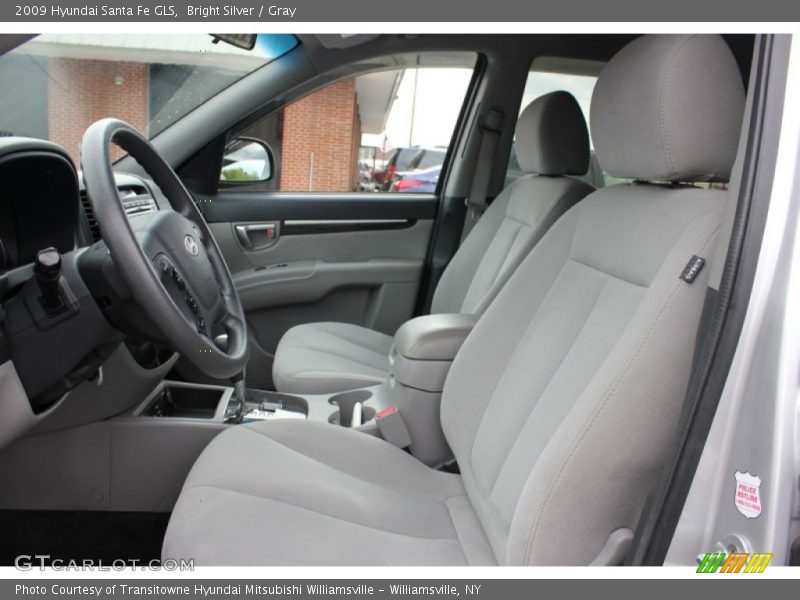 Bright Silver / Gray 2009 Hyundai Santa Fe GLS