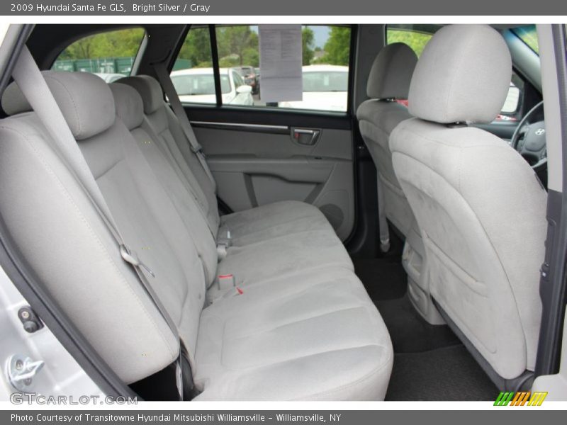 Bright Silver / Gray 2009 Hyundai Santa Fe GLS