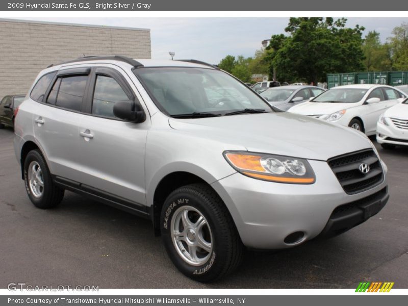 Bright Silver / Gray 2009 Hyundai Santa Fe GLS