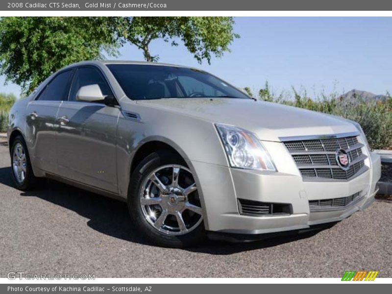 Gold Mist / Cashmere/Cocoa 2008 Cadillac CTS Sedan