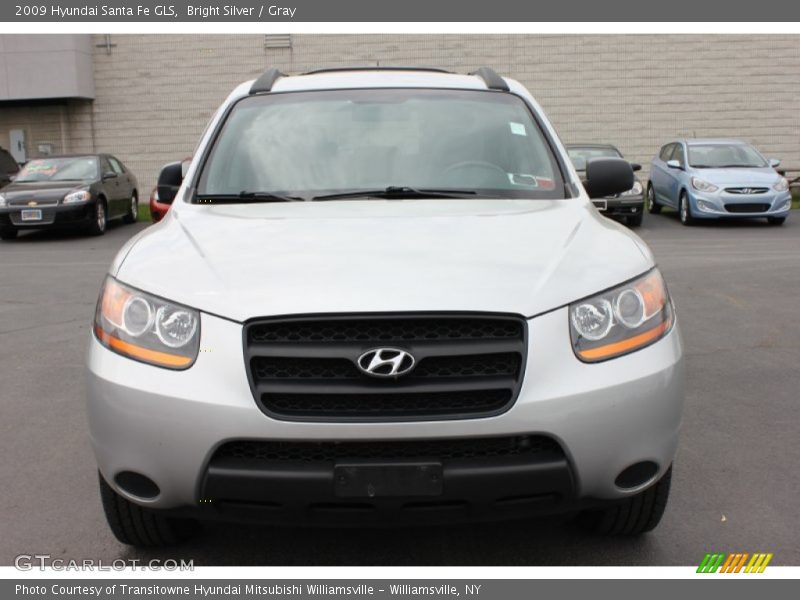 Bright Silver / Gray 2009 Hyundai Santa Fe GLS