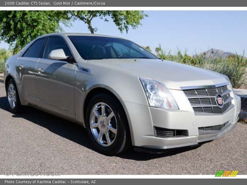 Gold Mist / Cashmere/Cocoa 2008 Cadillac CTS Sedan