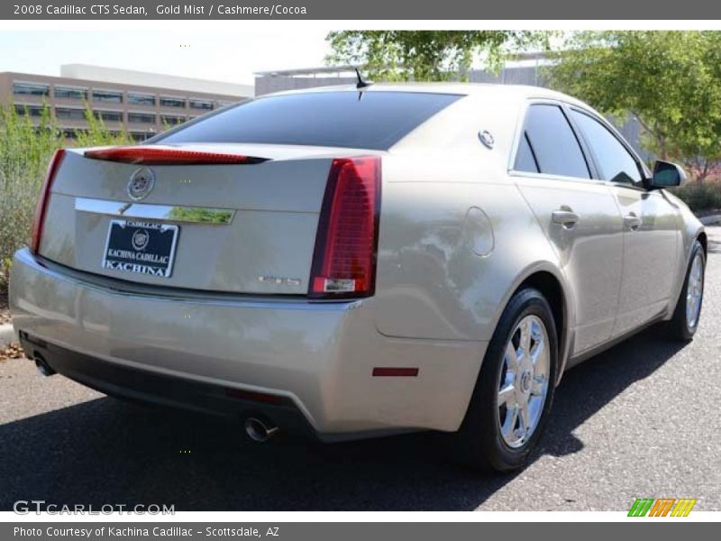Gold Mist / Cashmere/Cocoa 2008 Cadillac CTS Sedan