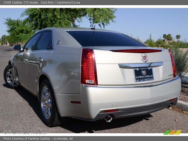 Gold Mist / Cashmere/Cocoa 2008 Cadillac CTS Sedan