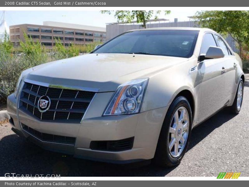 Gold Mist / Cashmere/Cocoa 2008 Cadillac CTS Sedan