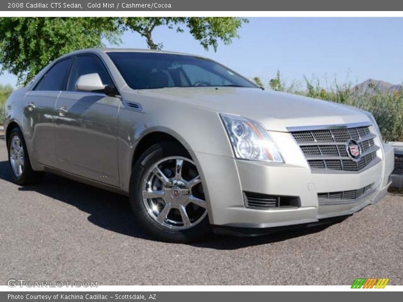 Gold Mist / Cashmere/Cocoa 2008 Cadillac CTS Sedan