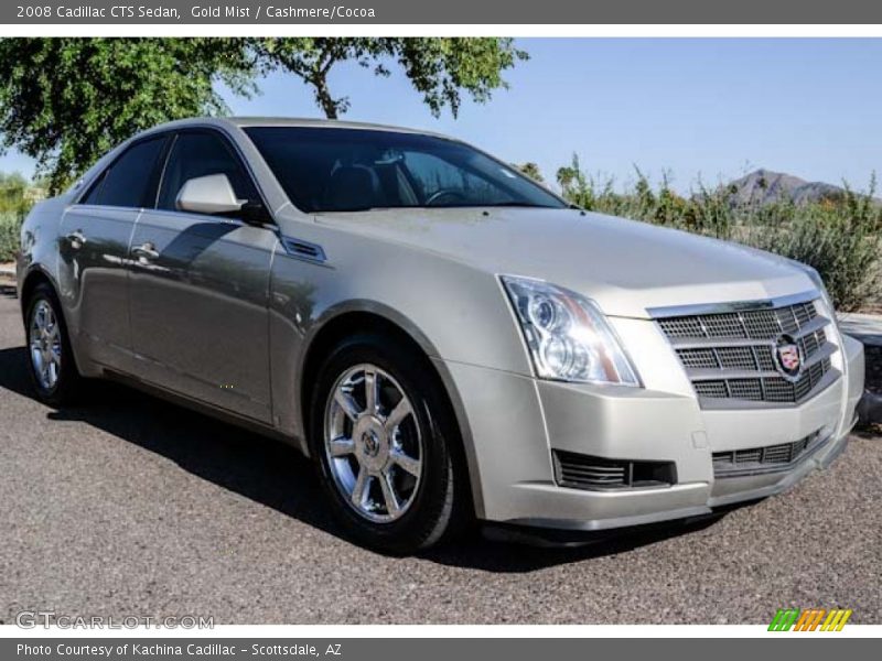 Gold Mist / Cashmere/Cocoa 2008 Cadillac CTS Sedan