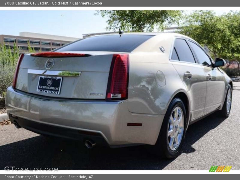 Gold Mist / Cashmere/Cocoa 2008 Cadillac CTS Sedan