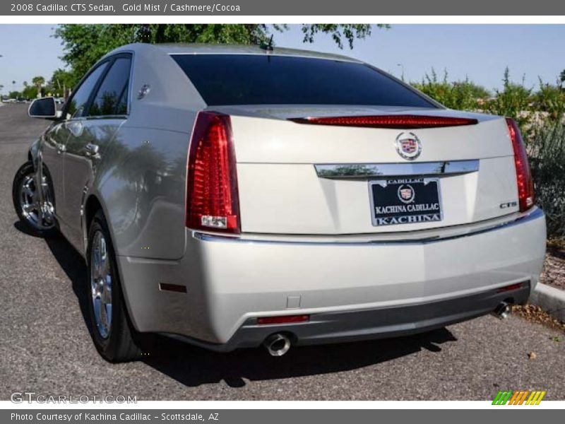 Gold Mist / Cashmere/Cocoa 2008 Cadillac CTS Sedan