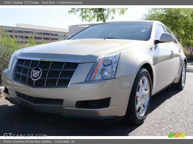 Gold Mist / Cashmere/Cocoa 2008 Cadillac CTS Sedan