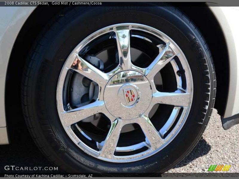 Gold Mist / Cashmere/Cocoa 2008 Cadillac CTS Sedan