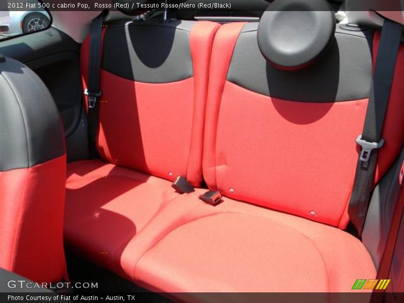 Rosso (Red) / Tessuto Rosso/Nero (Red/Black) 2012 Fiat 500 c cabrio Pop