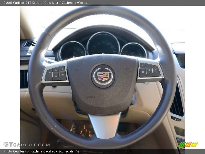 Gold Mist / Cashmere/Cocoa 2008 Cadillac CTS Sedan