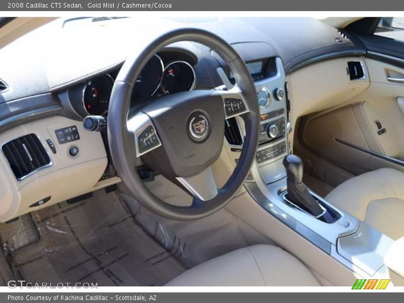 Gold Mist / Cashmere/Cocoa 2008 Cadillac CTS Sedan