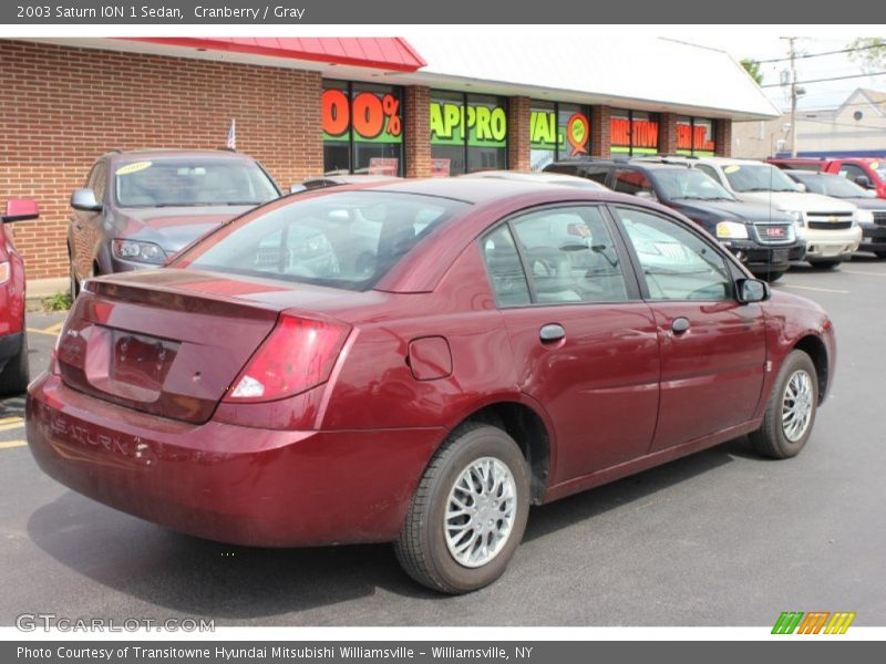 Cranberry / Gray 2003 Saturn ION 1 Sedan