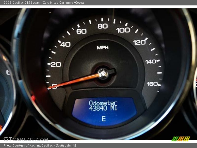 Gold Mist / Cashmere/Cocoa 2008 Cadillac CTS Sedan