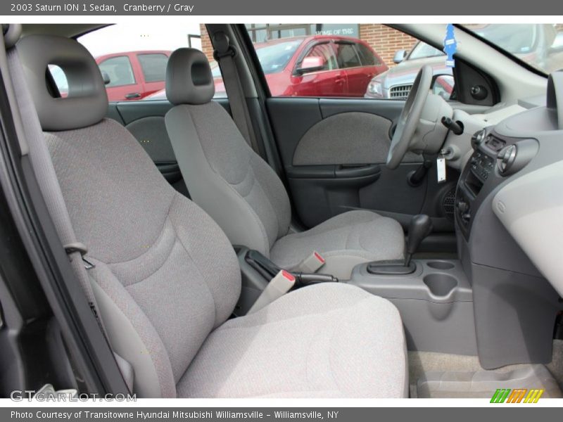 Cranberry / Gray 2003 Saturn ION 1 Sedan