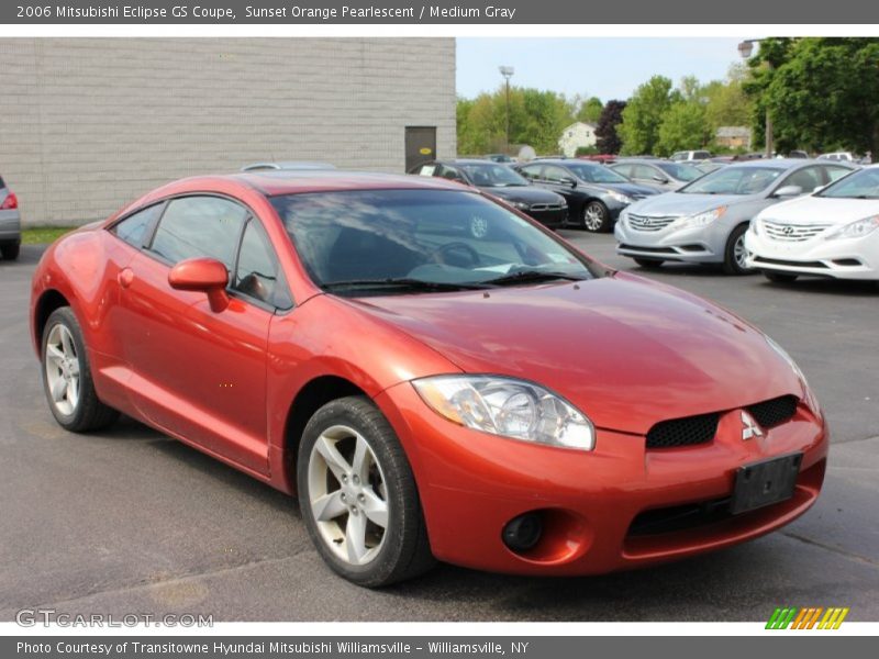 Sunset Orange Pearlescent / Medium Gray 2006 Mitsubishi Eclipse GS Coupe