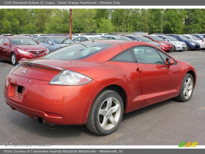 Sunset Orange Pearlescent / Medium Gray 2006 Mitsubishi Eclipse GS Coupe