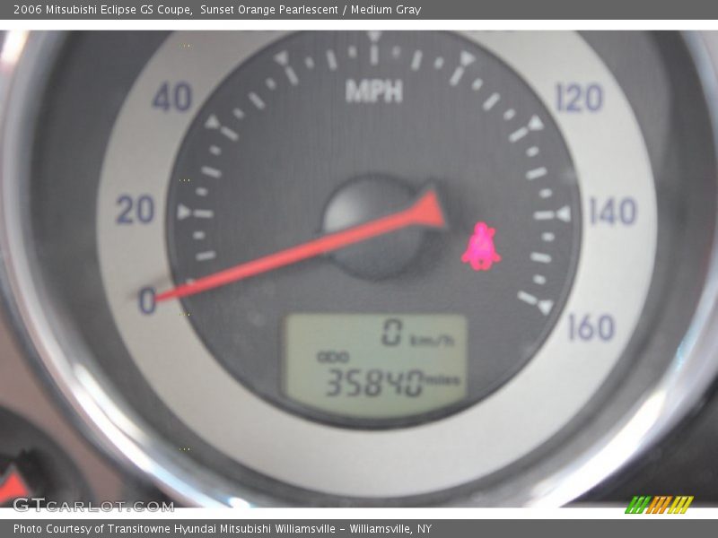 Sunset Orange Pearlescent / Medium Gray 2006 Mitsubishi Eclipse GS Coupe