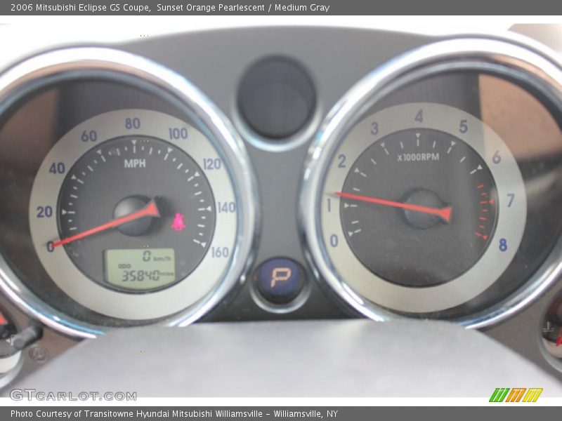 Sunset Orange Pearlescent / Medium Gray 2006 Mitsubishi Eclipse GS Coupe