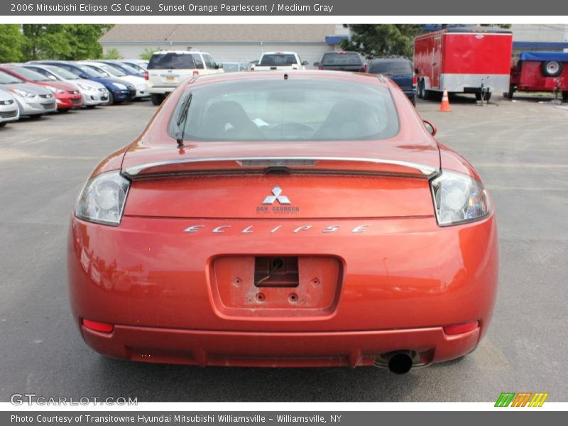 Sunset Orange Pearlescent / Medium Gray 2006 Mitsubishi Eclipse GS Coupe
