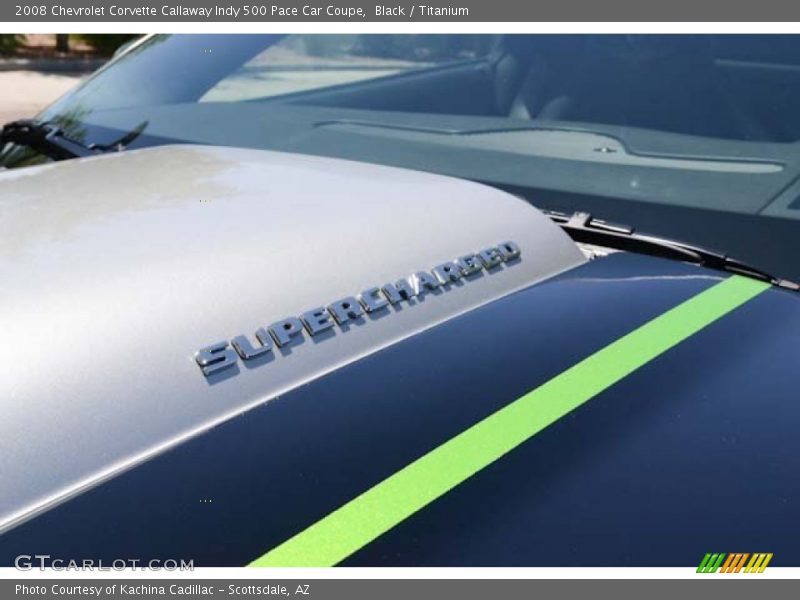 Black / Titanium 2008 Chevrolet Corvette Callaway Indy 500 Pace Car Coupe