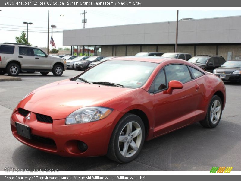Sunset Orange Pearlescent / Medium Gray 2006 Mitsubishi Eclipse GS Coupe