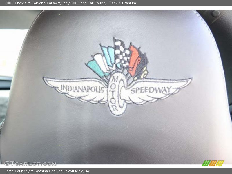 Black / Titanium 2008 Chevrolet Corvette Callaway Indy 500 Pace Car Coupe