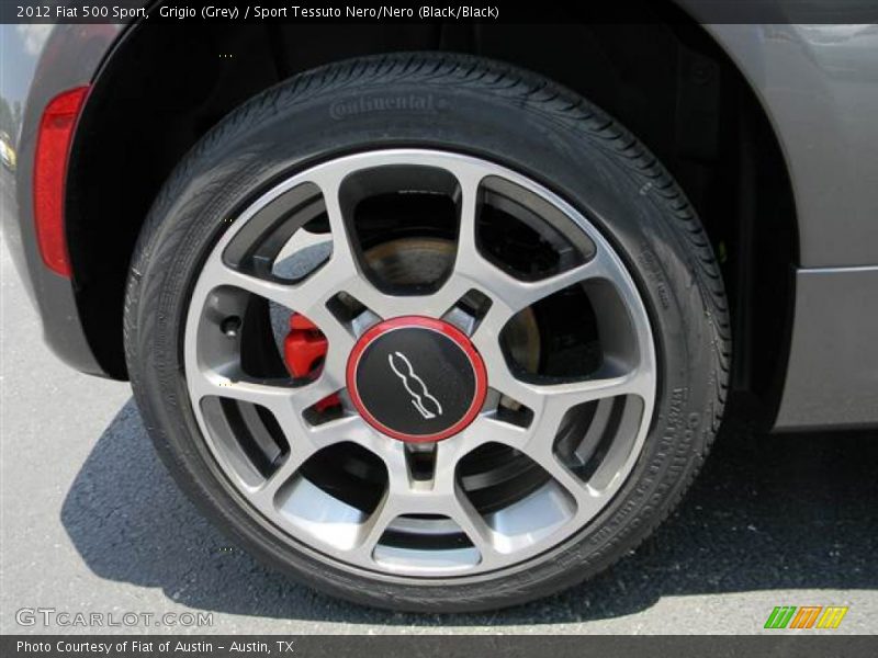 Grigio (Grey) / Sport Tessuto Nero/Nero (Black/Black) 2012 Fiat 500 Sport
