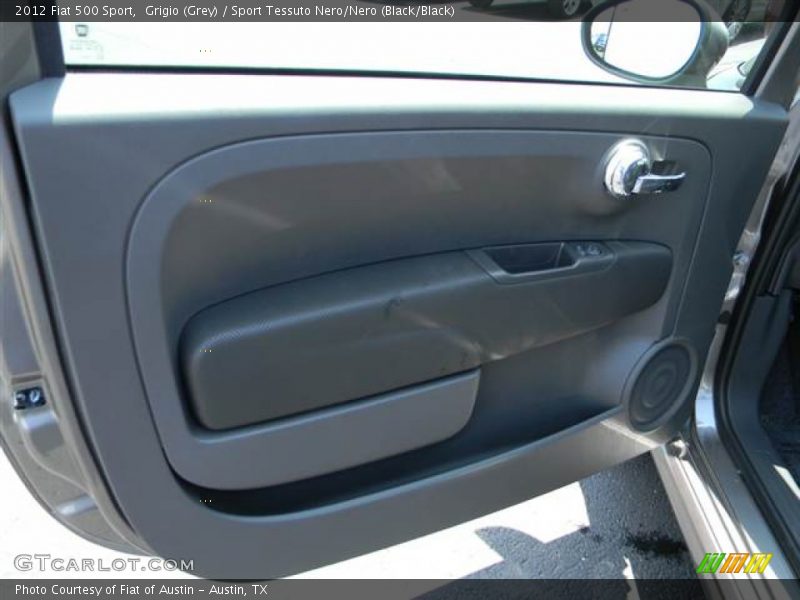 Grigio (Grey) / Sport Tessuto Nero/Nero (Black/Black) 2012 Fiat 500 Sport