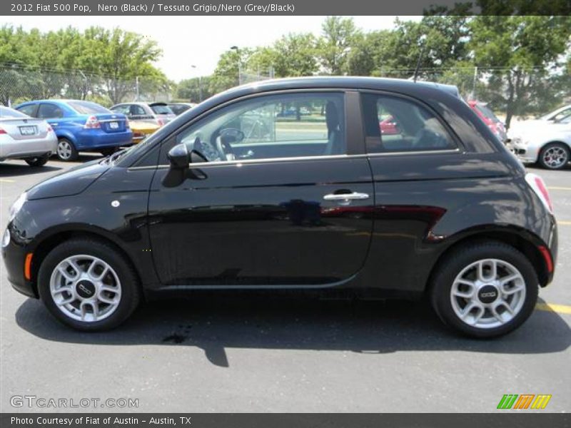 Nero (Black) / Tessuto Grigio/Nero (Grey/Black) 2012 Fiat 500 Pop