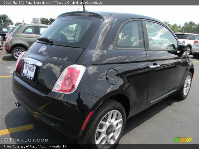Nero (Black) / Tessuto Grigio/Nero (Grey/Black) 2012 Fiat 500 Pop