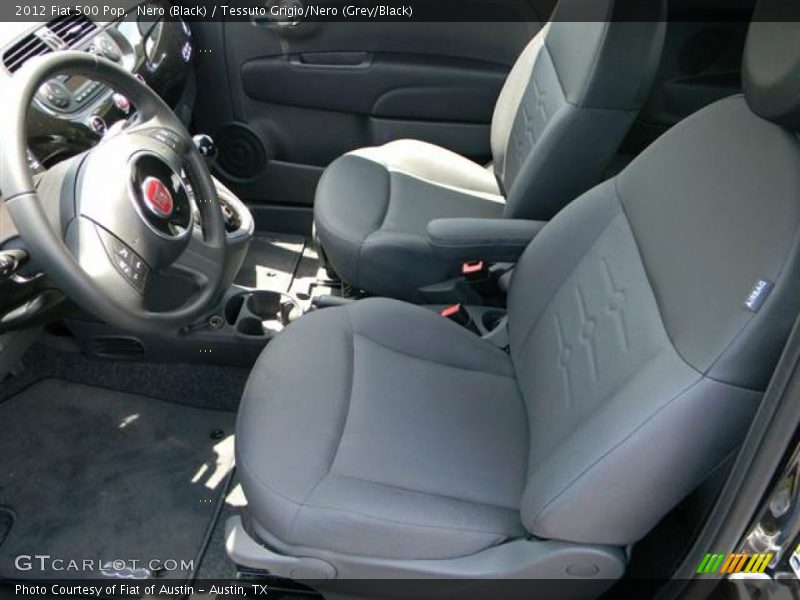 Nero (Black) / Tessuto Grigio/Nero (Grey/Black) 2012 Fiat 500 Pop