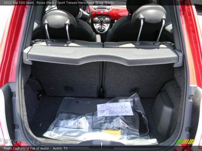 Rosso (Red) / Sport Tessuto Nero/Nero (Black/Black) 2012 Fiat 500 Sport