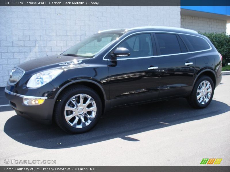 Carbon Black Metallic / Ebony 2012 Buick Enclave AWD