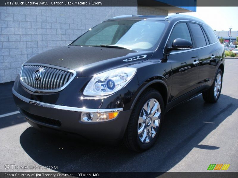 Carbon Black Metallic / Ebony 2012 Buick Enclave AWD