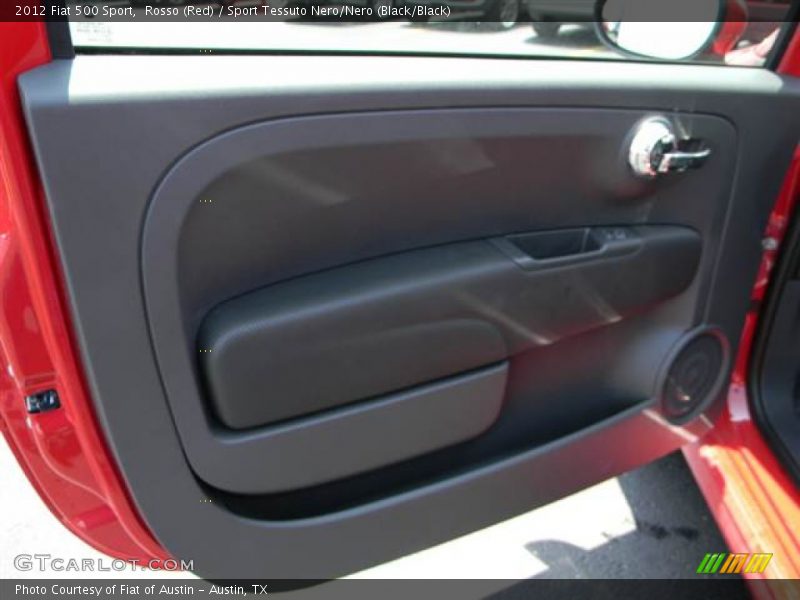 Rosso (Red) / Sport Tessuto Nero/Nero (Black/Black) 2012 Fiat 500 Sport