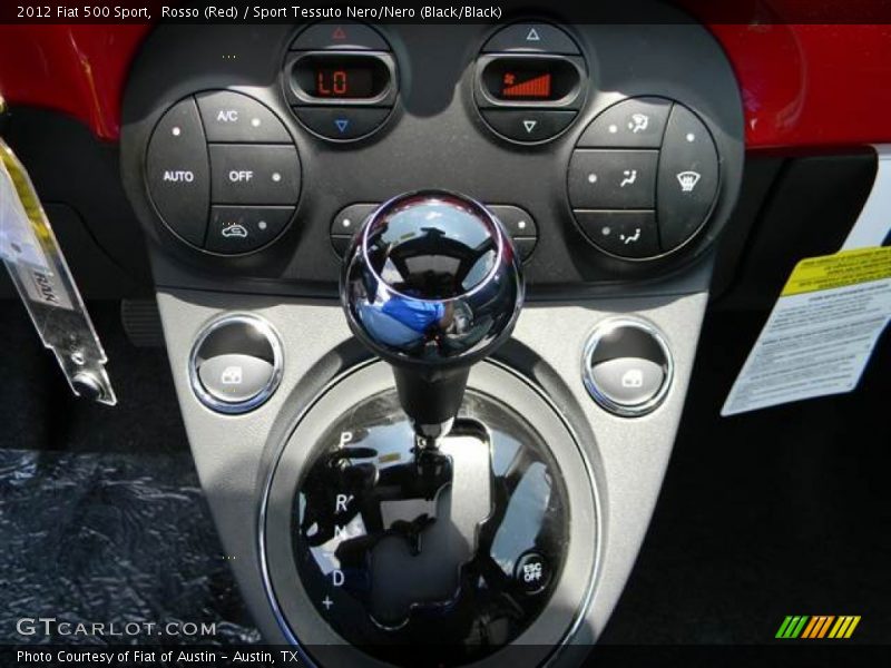 Rosso (Red) / Sport Tessuto Nero/Nero (Black/Black) 2012 Fiat 500 Sport