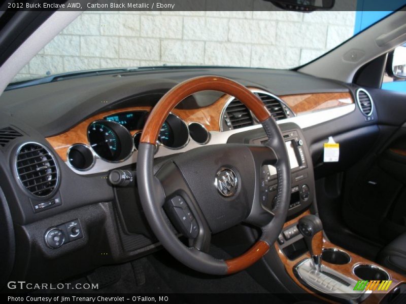 Carbon Black Metallic / Ebony 2012 Buick Enclave AWD