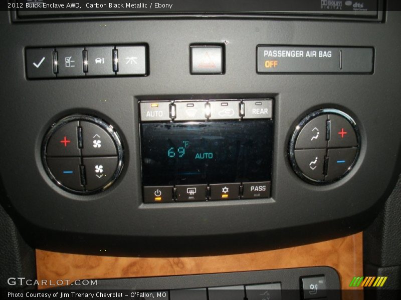Carbon Black Metallic / Ebony 2012 Buick Enclave AWD