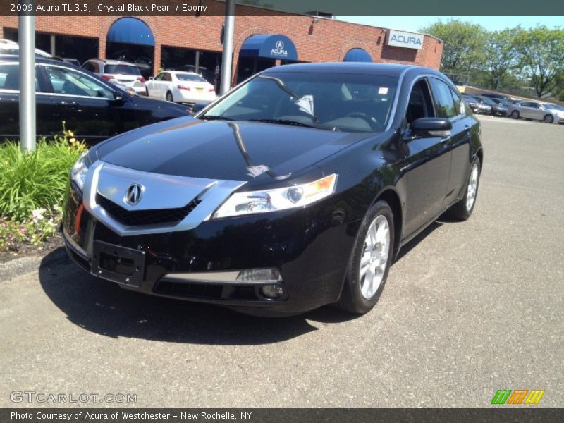 Crystal Black Pearl / Ebony 2009 Acura TL 3.5