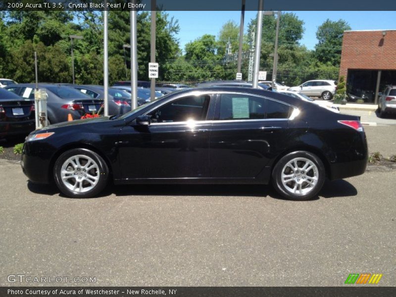Crystal Black Pearl / Ebony 2009 Acura TL 3.5