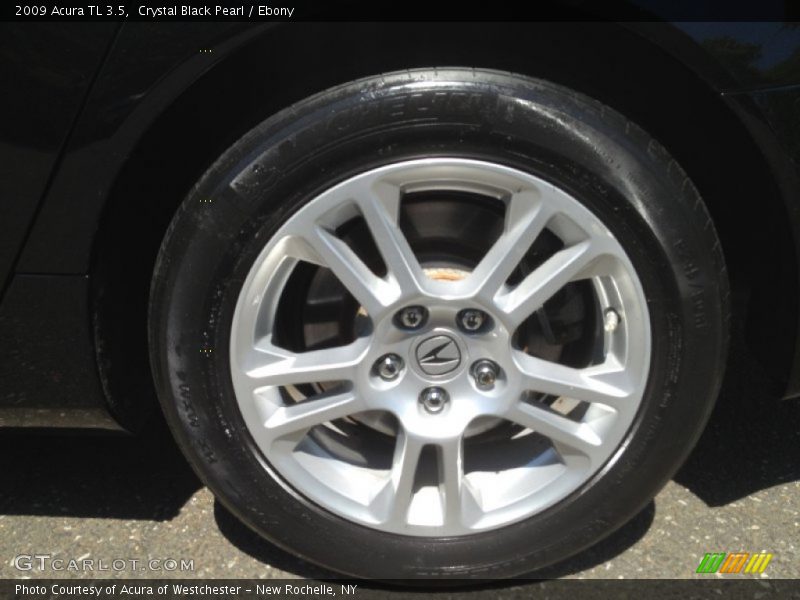 Crystal Black Pearl / Ebony 2009 Acura TL 3.5