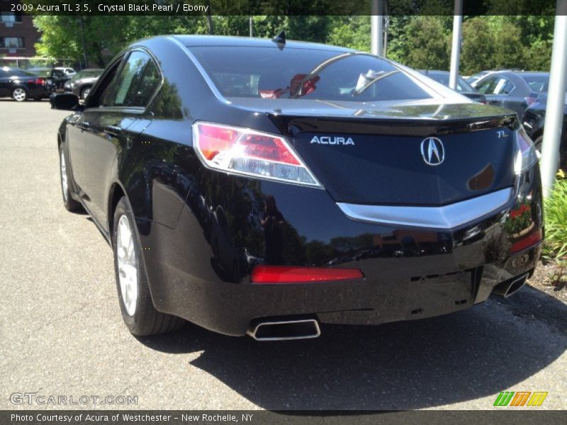 Crystal Black Pearl / Ebony 2009 Acura TL 3.5