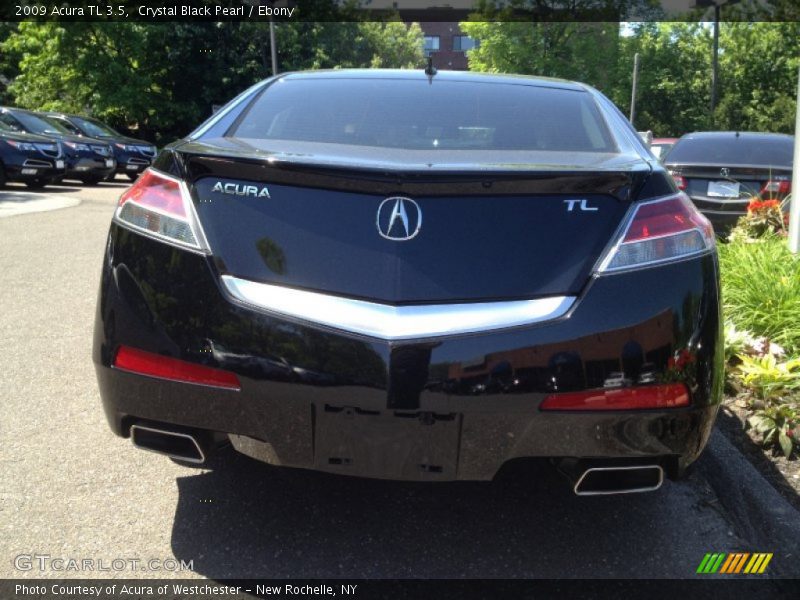 Crystal Black Pearl / Ebony 2009 Acura TL 3.5